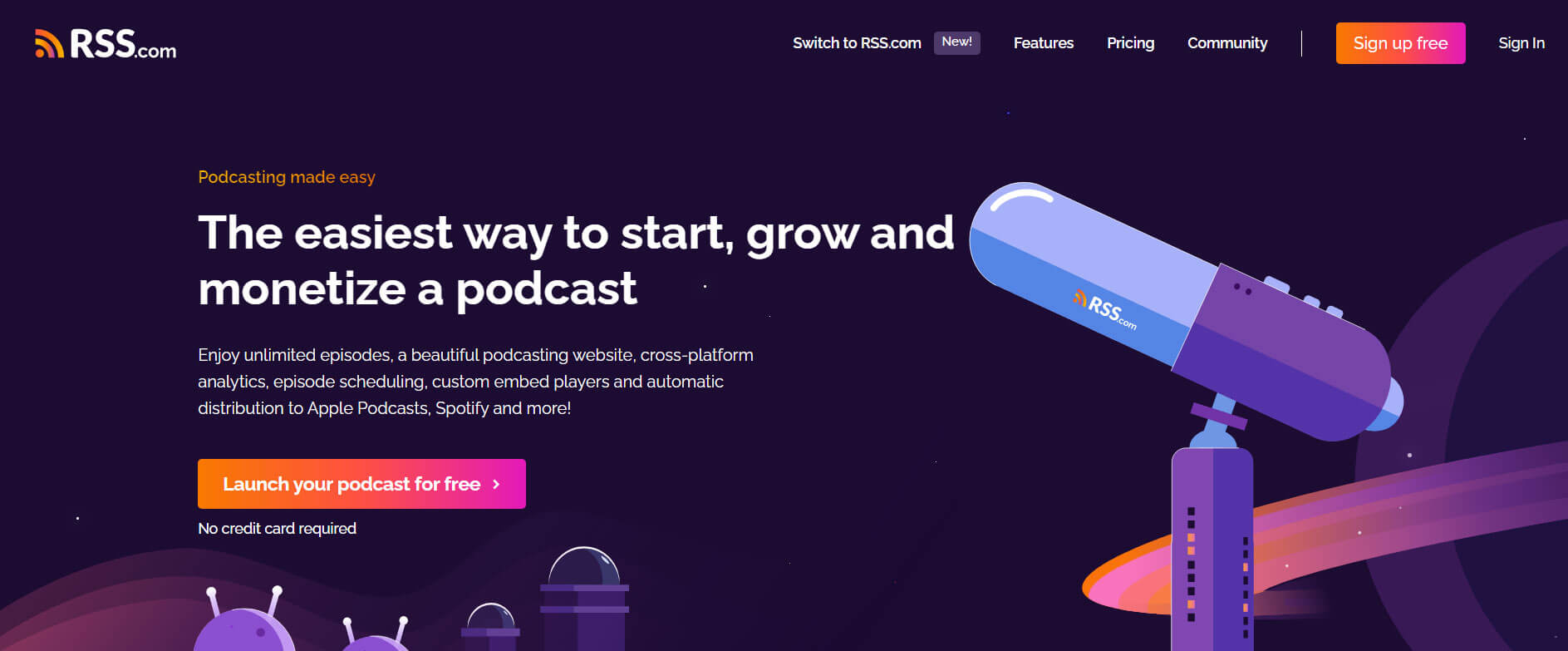 Rss Com for Podcasting