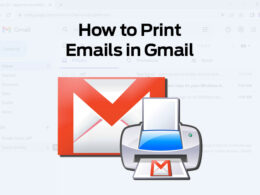 How to Print Email in Gmail
